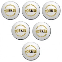 Yorker White Leather Cricket Ball-4 Piece Ball